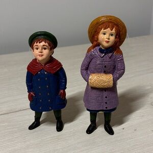 MMA Vintage Victorian Christmas Figurines Holiday Winter Decor Collectible Set